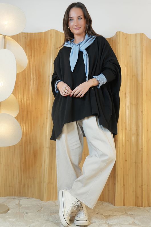 Super Smock Sweatshirt Black